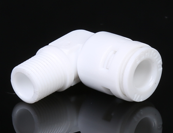 1/4 L White Plastic Quick Connect Water Fitting Parts